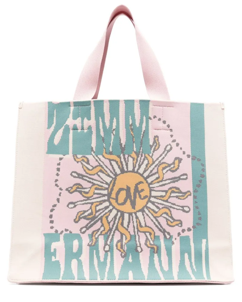 Zimmermann Großer Jacquard-Shopper - Nude Nude
