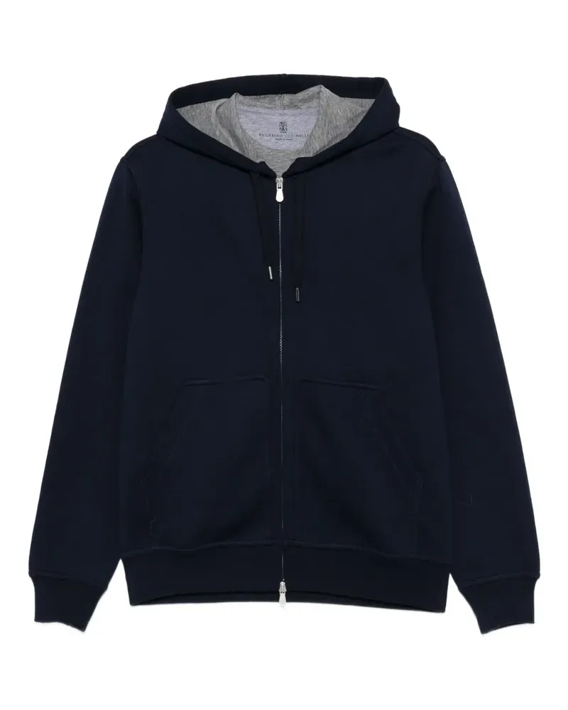 Brunello Cucinelli zip-up hoodie - Blau Blau