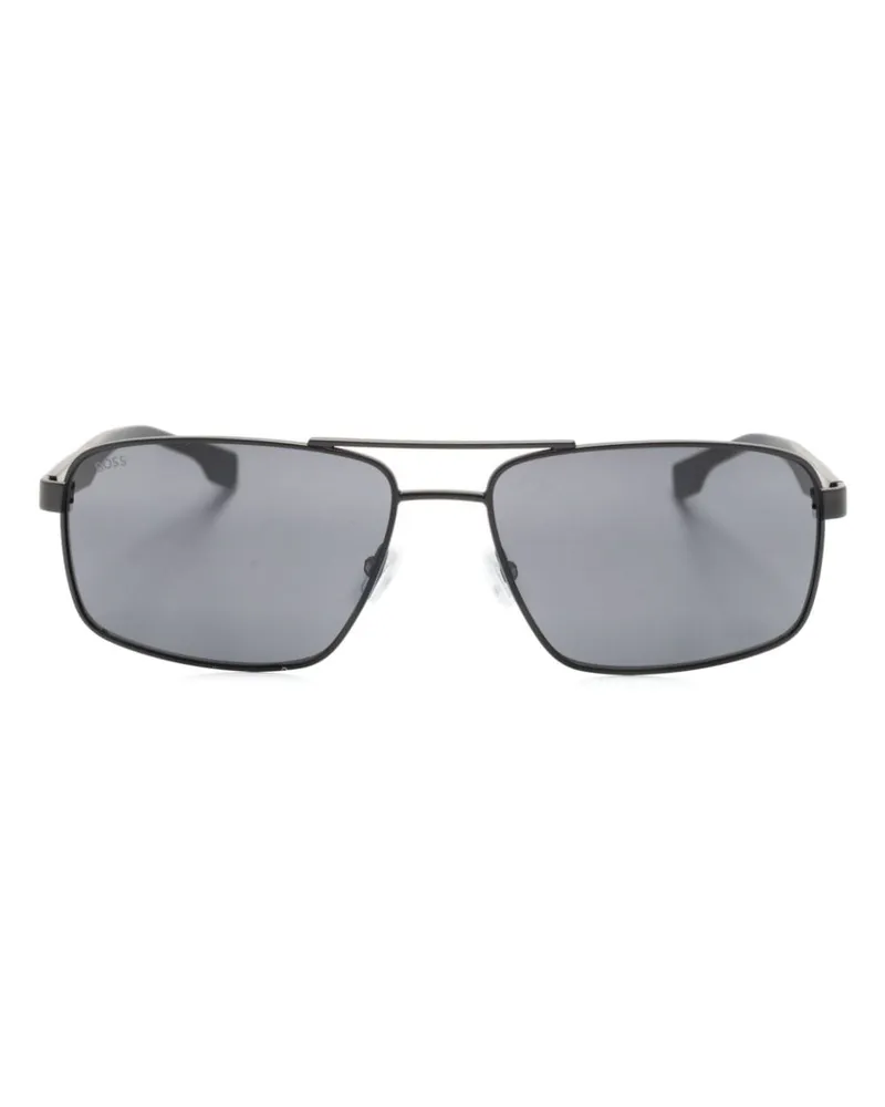 HUGO BOSS 1580/S Sonnenbrille mit eckigem Gestell Grau