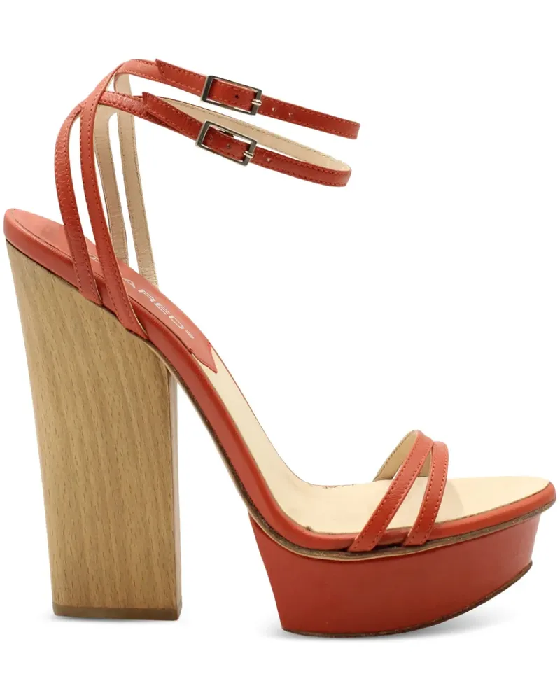 Dsquared2 Sandalen mit Blockabsatz - Orange Orange