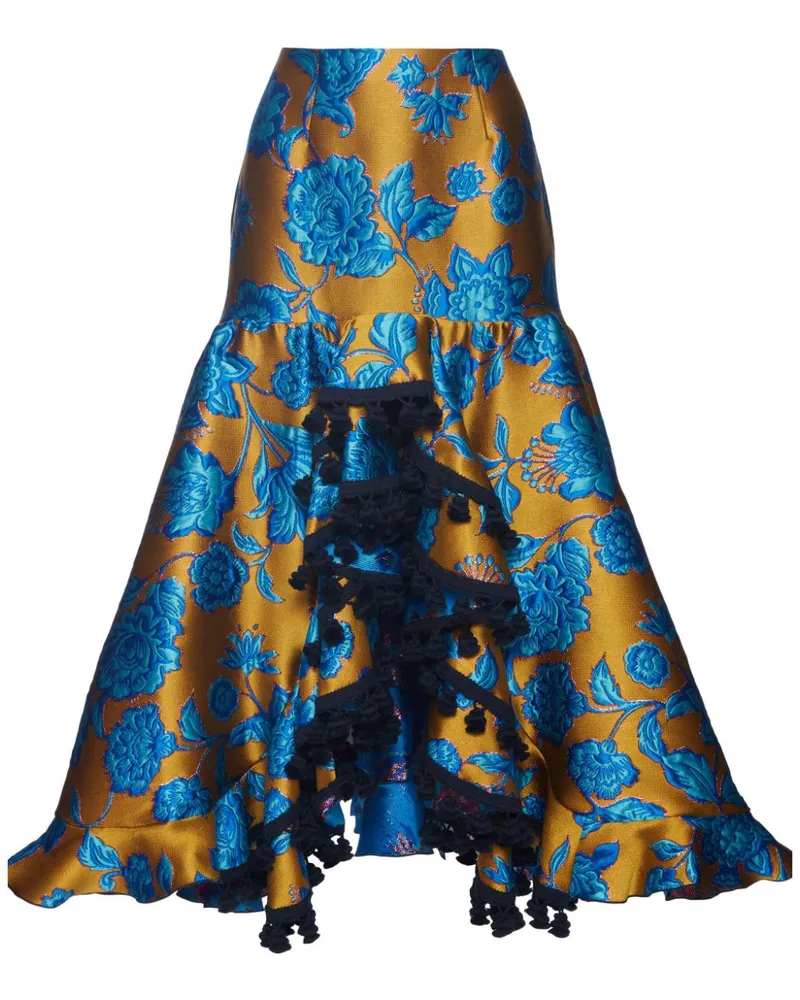 La DoubleJ Asymmetrisches Feria Jacquard-Hemd - Gelb Gelb