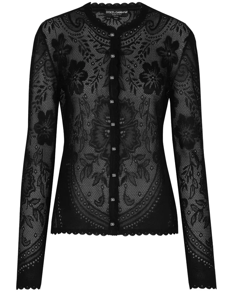 Dolce & Gabbana Cardigan mit Knöpfen - Schwarz Schwarz