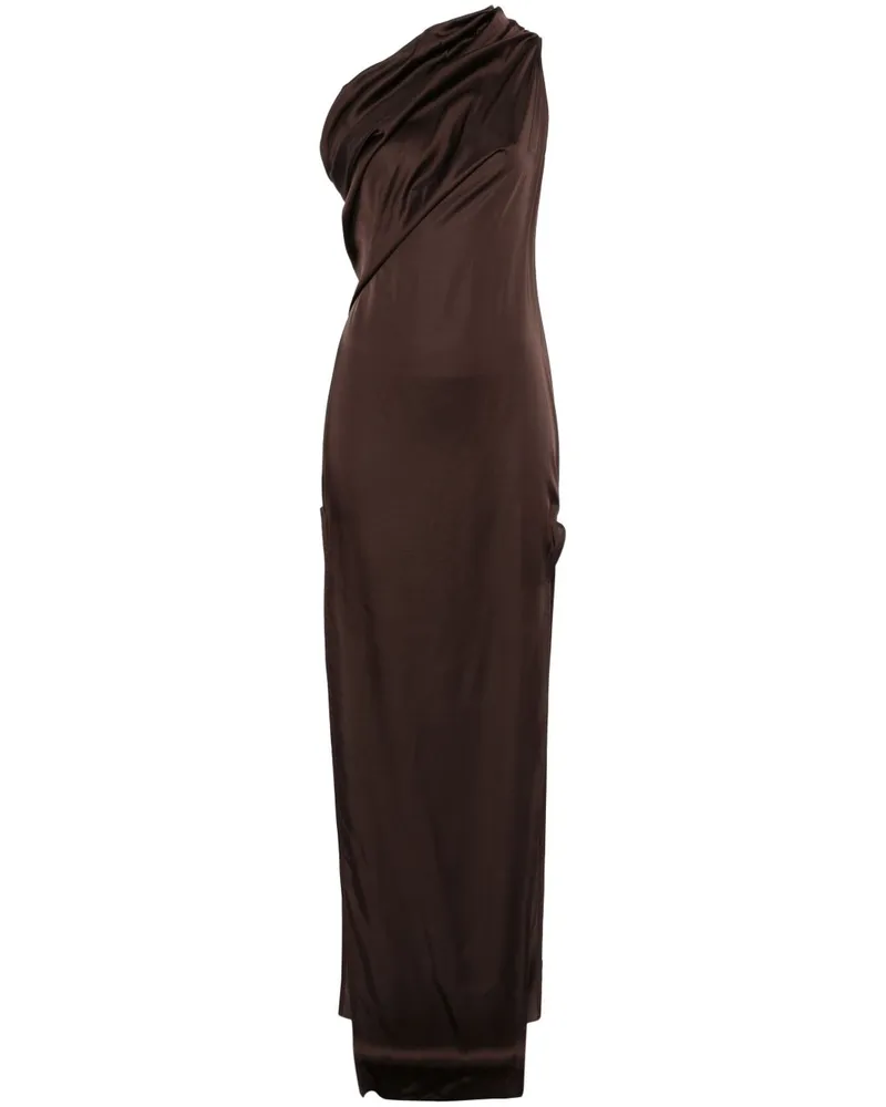 Rick Owens Athena Arrowhead Maxikleid - Braun Braun