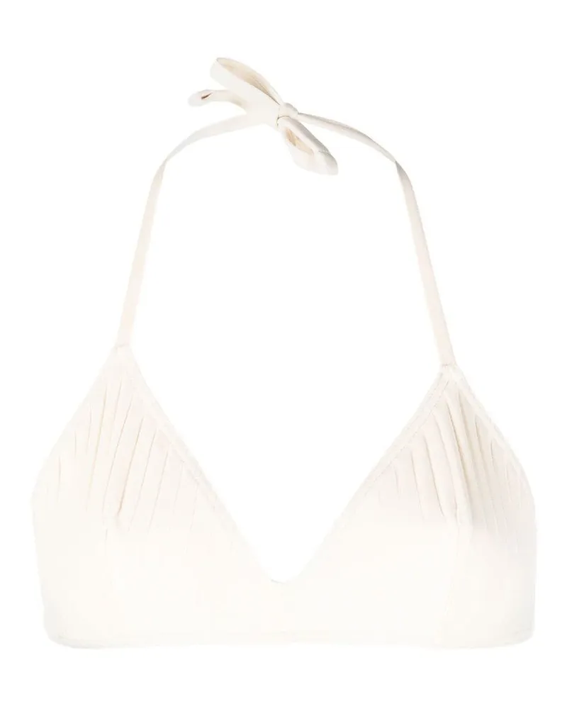 Eres Geripptes Sky Triangel-Bikinioberteil - Weiß Weiß
