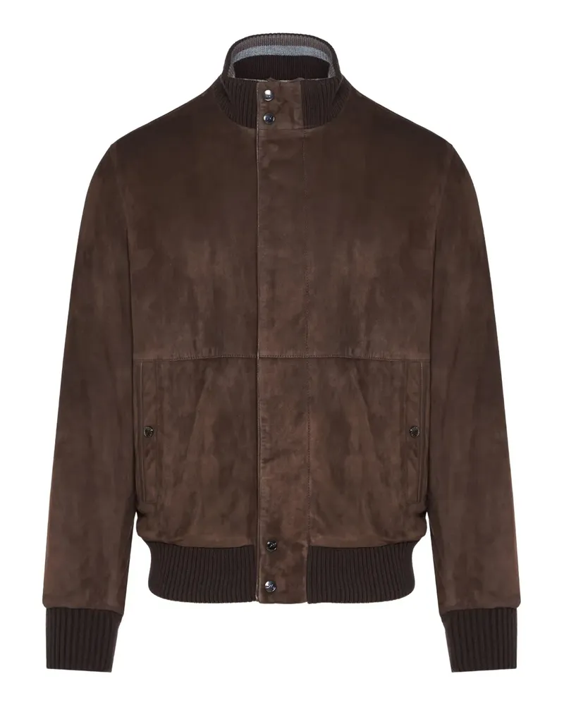 Paul & Shark Bomberjacke aus Wildleder - Braun Braun