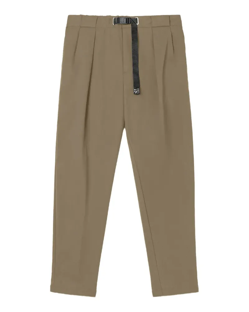 PLAN C buckle-fastening pleated trousers - Nude Nude