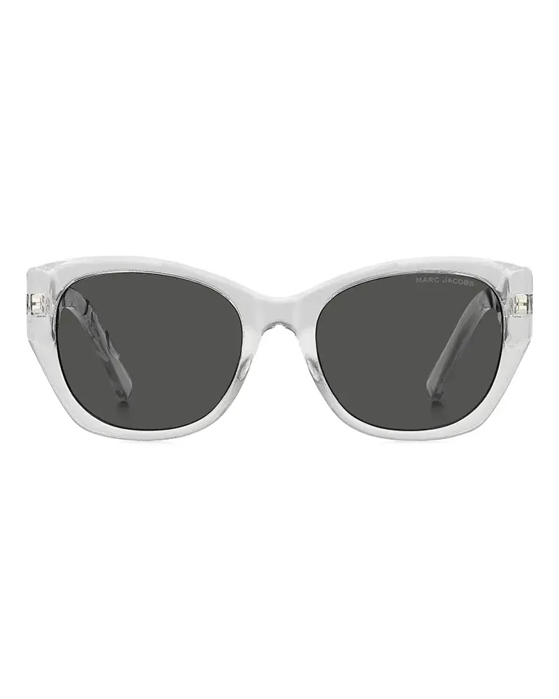 Marc Jacobs Sonnenbrille mit rundem Gestell - Weiß Weiß