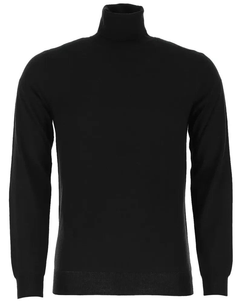 Paolo Pecora Milano Pullover mit Rollkragen Schwarz