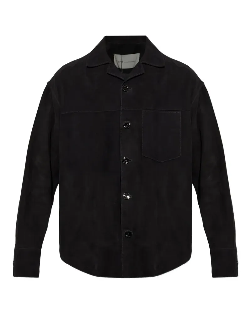 AMI Paris Klassische Hemdjacke - Schwarz Schwarz
