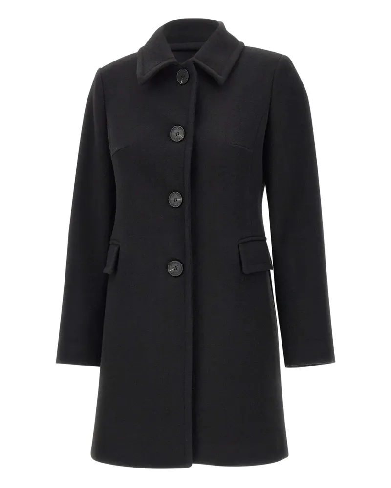 Kaos single-breasted flap-pocket coat - Schwarz Schwarz