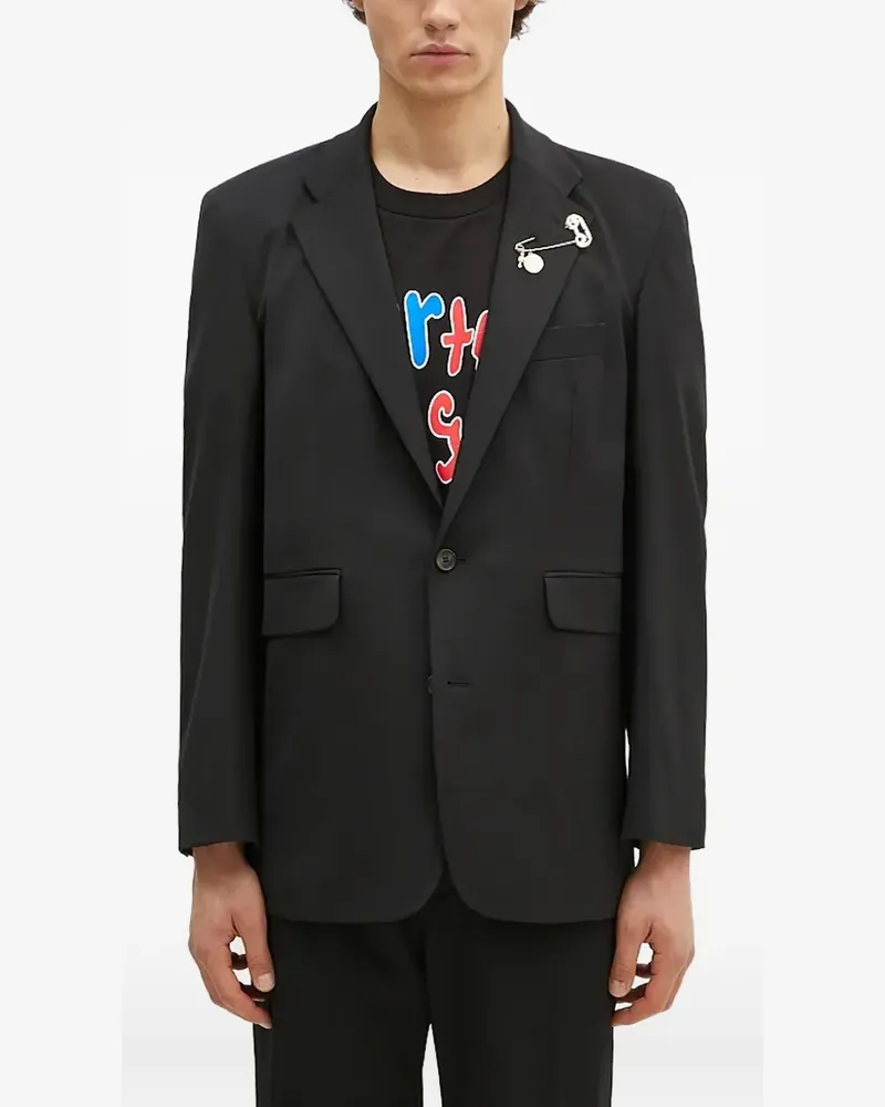 Aries Blazer mit Sicherheitsnadel-Detail - Schwarz Schwarz