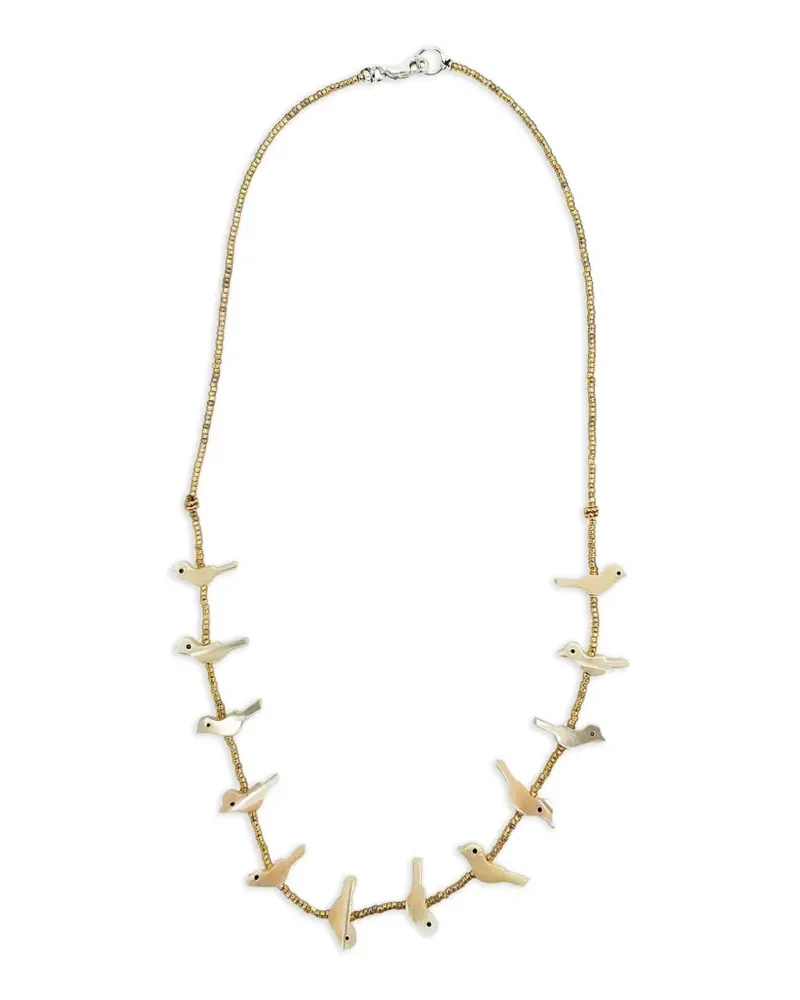 Madison Bird Fetish necklace - Gold Gold