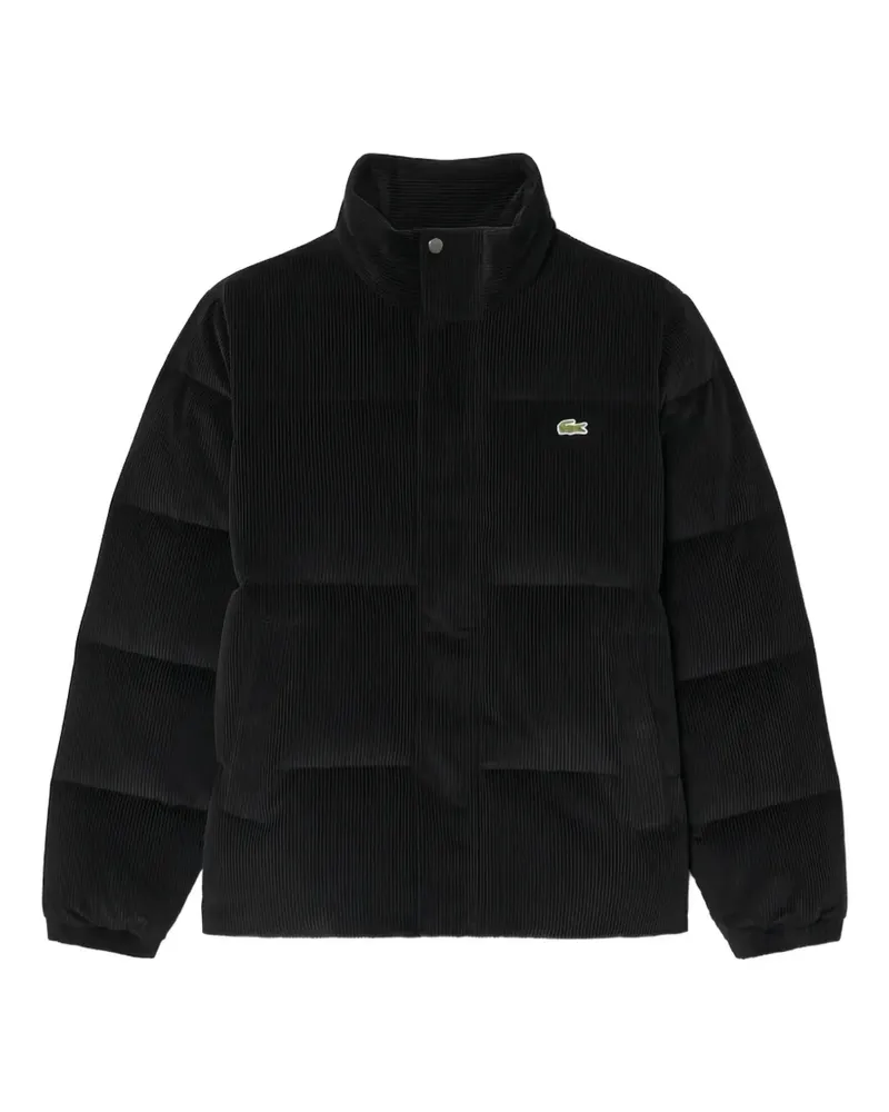 Lacoste corduroy down jacket - Schwarz Schwarz