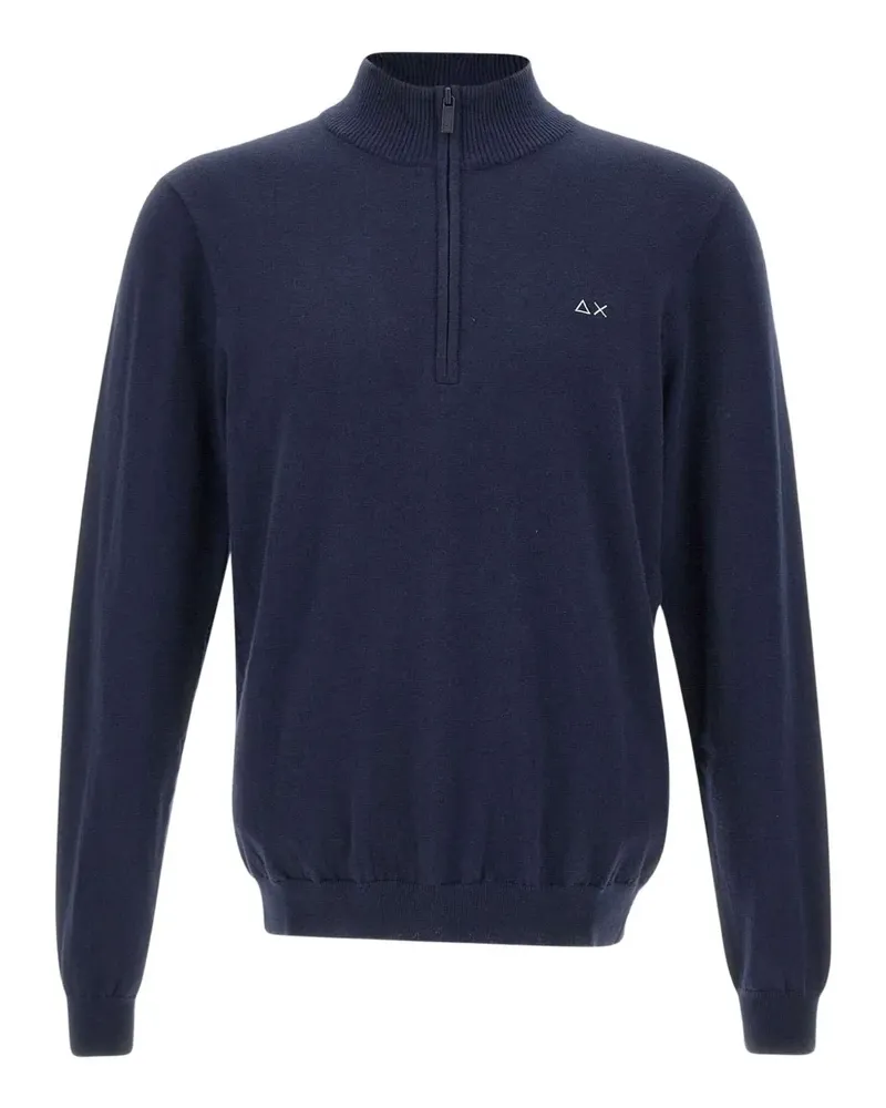 Sun68 Sweatshirt mit Reißverschluss - Blau Blau