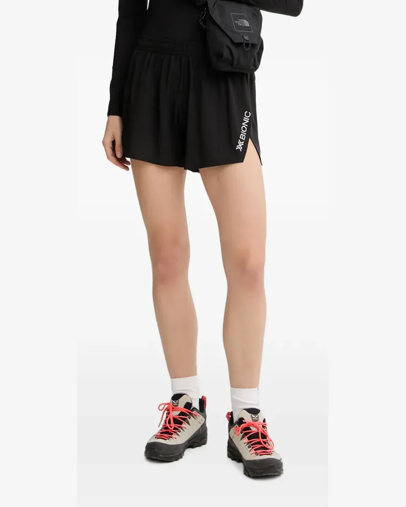 X-Bionic Shorts mit Logo-Print - Schwarz Schwarz