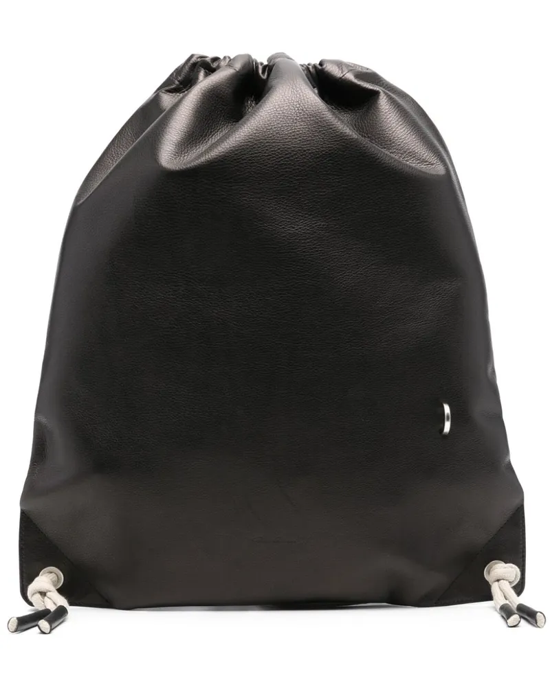 Rick Owens Rucksack aus Leder - Schwarz Schwarz
