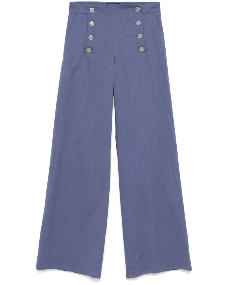Etro Jacquard-Hose - Blau Blau