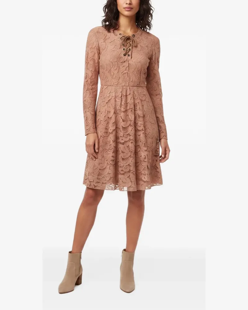 SPORTMAX Midikleid aus Blumenspitze - Nude Nude