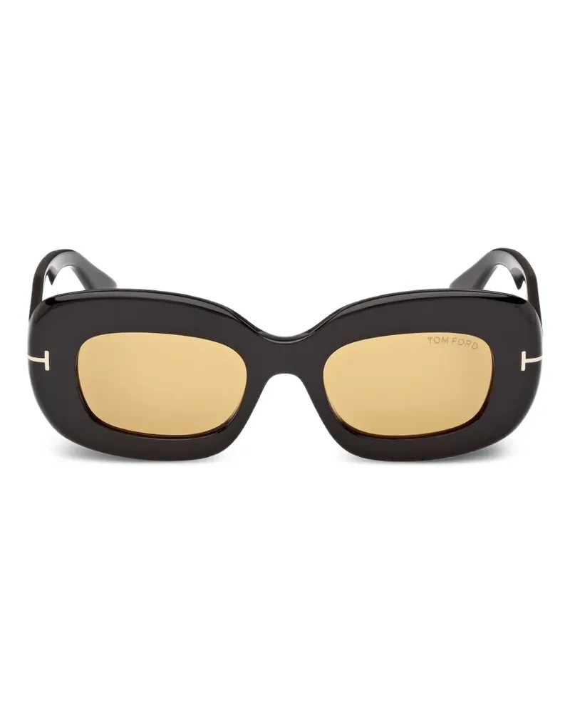 Tom Ford Geometrische Sonnenbrille - Schwarz Schwarz