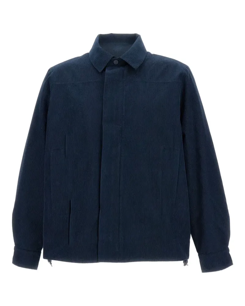 K-Way Gerippte Jacke - Blau Blau