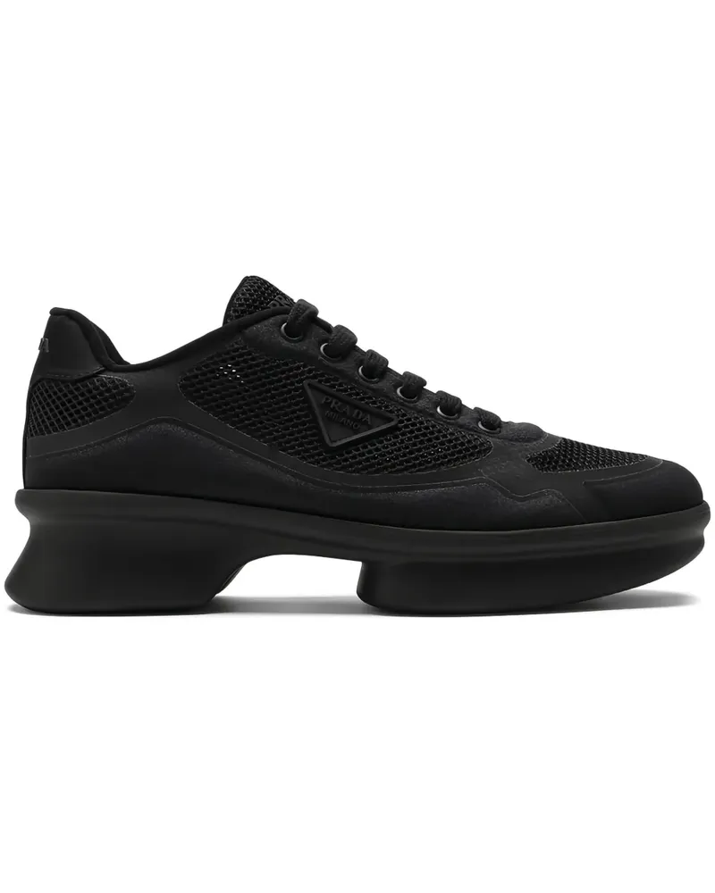 Prada Loafer mit Plateau - Schwarz Schwarz