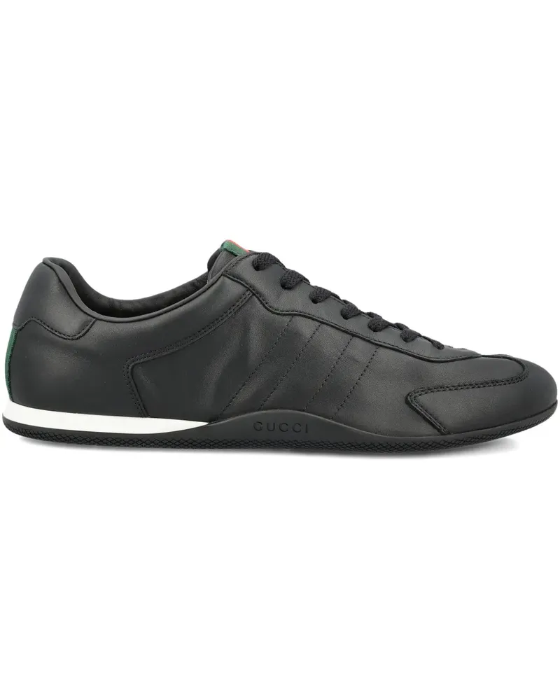 Gucci Shift Web-striped sneakers - Schwarz Schwarz