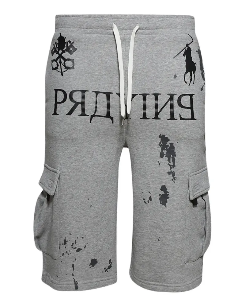 Praying Cargo-Shorts mit Logo - Grau Grau