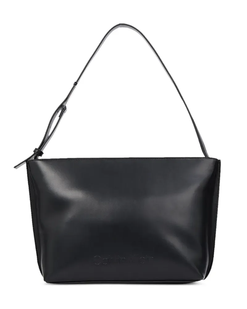 Calvin Klein embossed-logo tote bag - Schwarz Schwarz