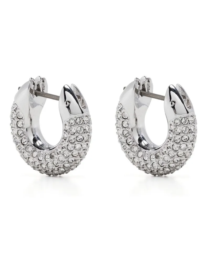 Swarovski Dextera Creolen mit Kristallen - Silber Silber