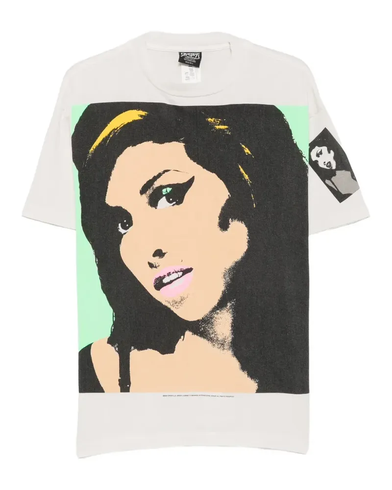 SAINT MXXXXXX x Amy Winehouse graphic-print T-shirt - Weiß Weiß