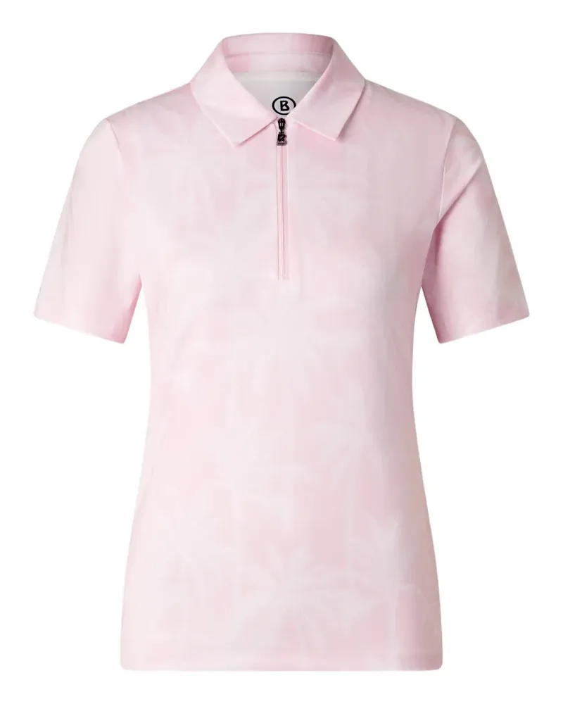 Bogner Taya Poloshirt mit Palmenprint - Rosa Rosa