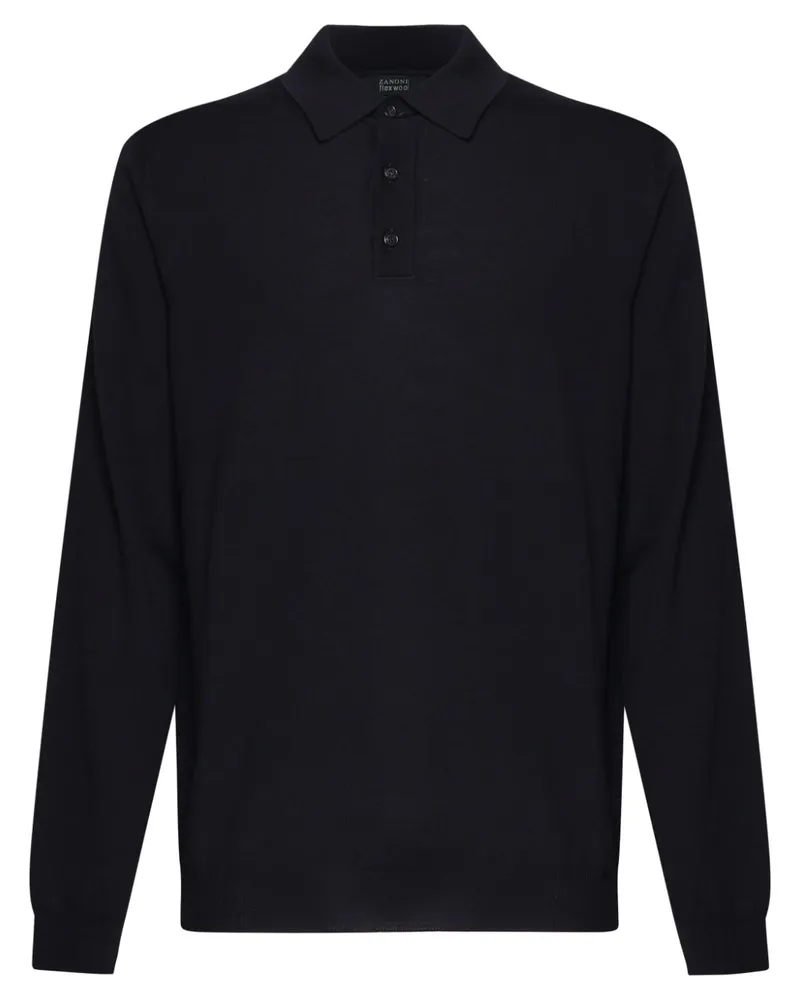 Zanone Klassisches Poloshirt - Blau Blau