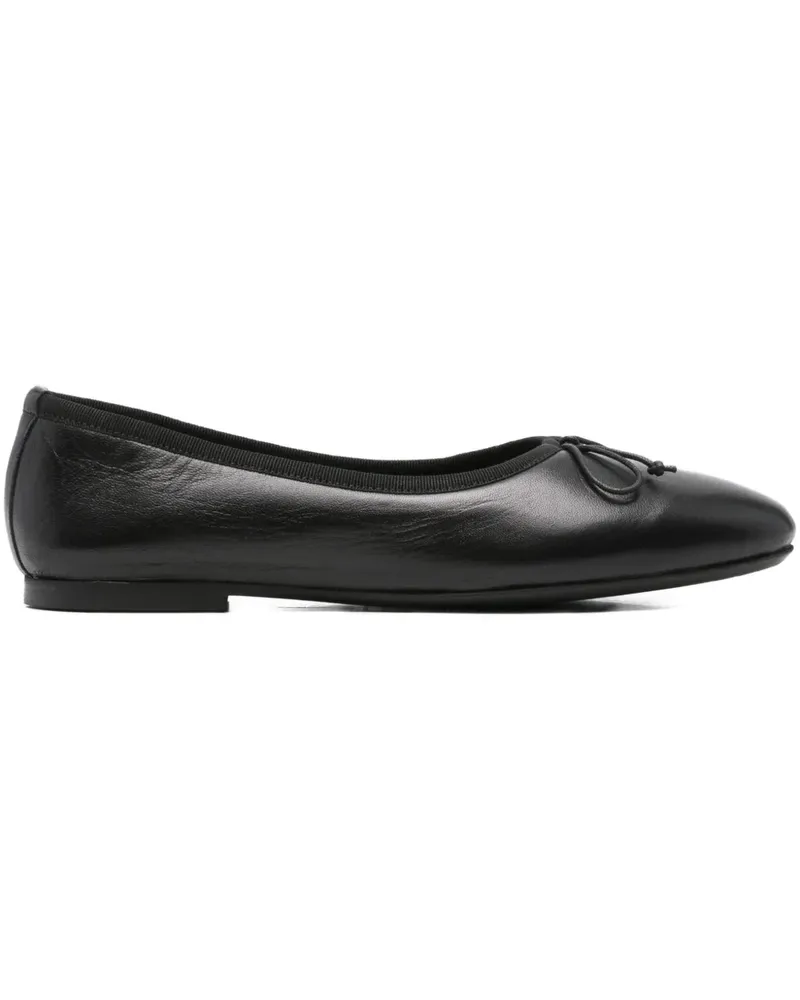 Fabio Rusconi bow-detail ballet flats - Schwarz Schwarz