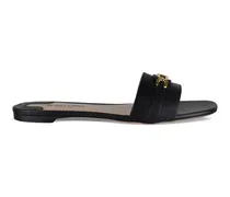 Whitney Sandalen mit Kette - Schwarz