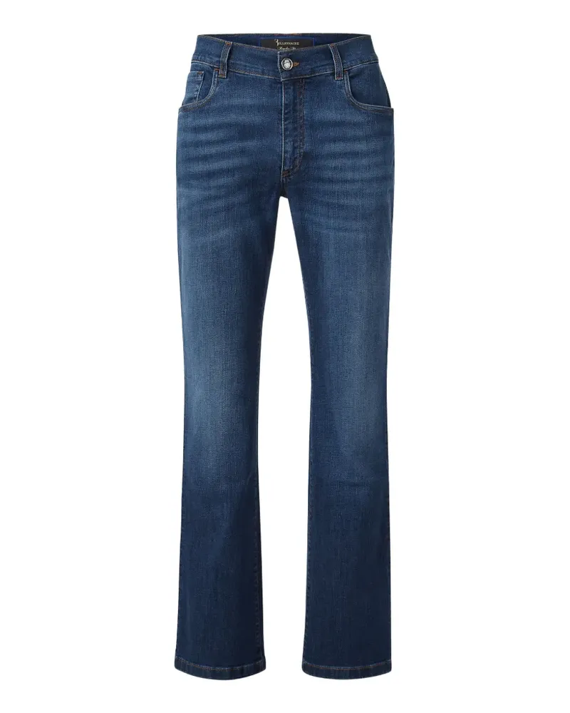 Billionaire logo-embroidered jeans - Blau Blau