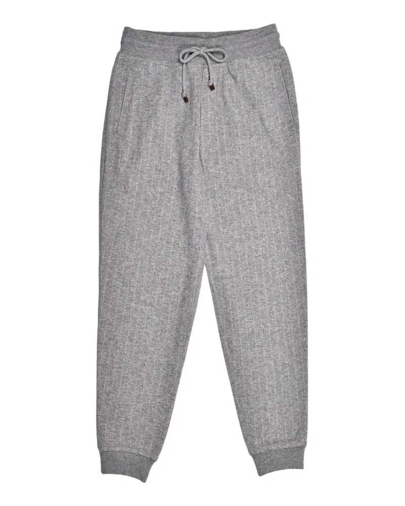Brunello Cucinelli pinstripe-pattern trousers - Grau Grau