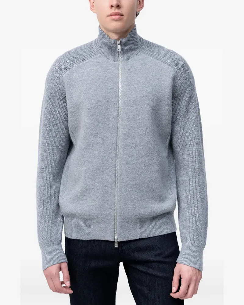 HUGO BOSS Cardigan mit Reißverschluss - Grau Grau