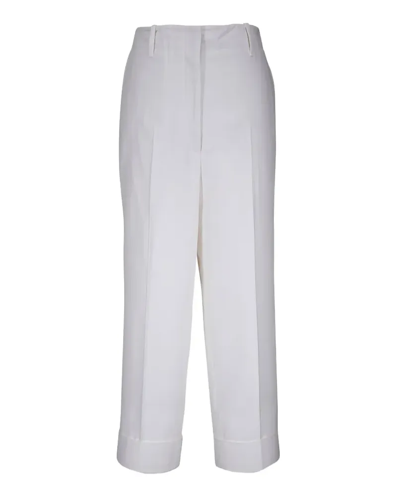 Akris Hose mit Umschlag - Weiß Weiß