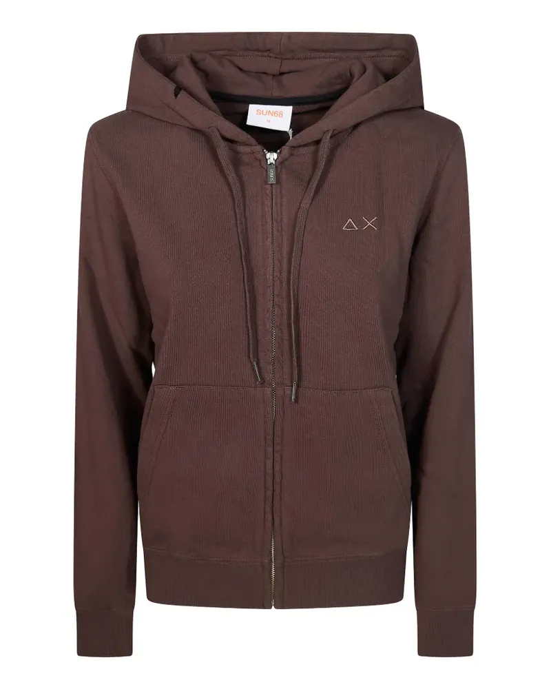 Sun68 zipped hoodie - Braun Braun