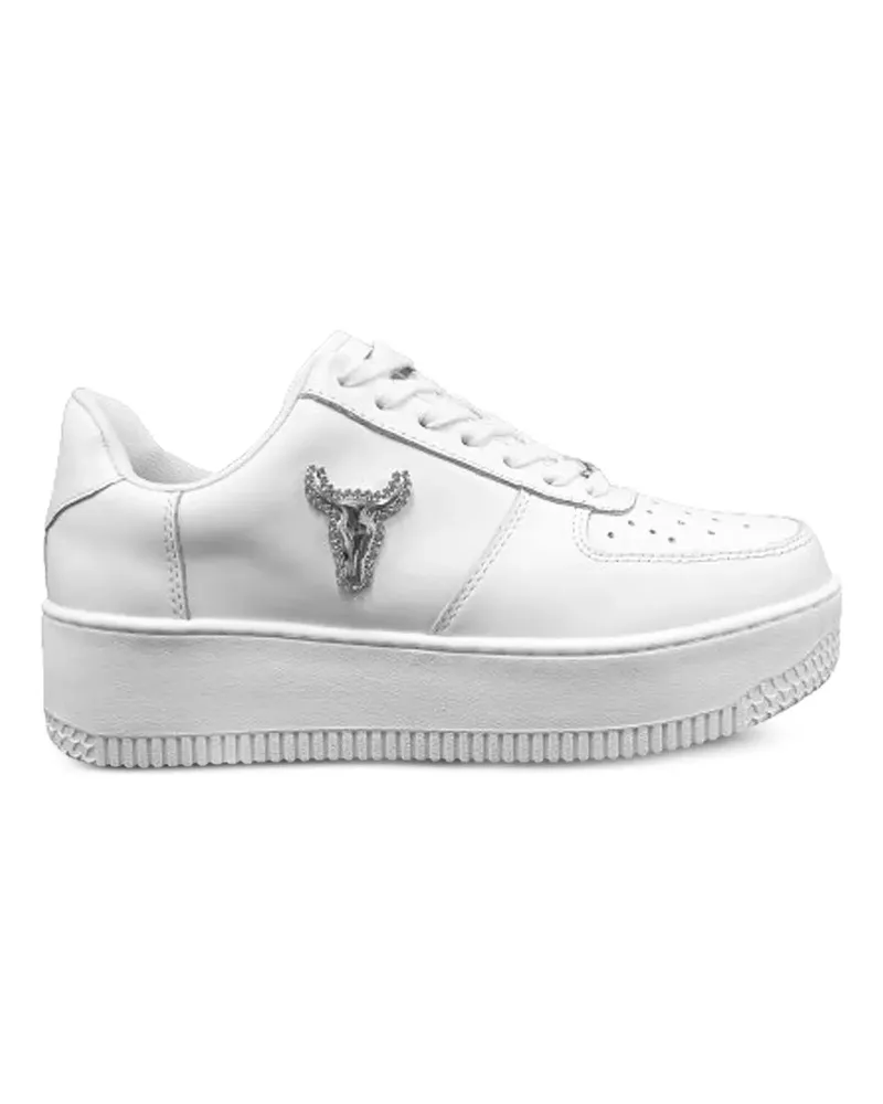 WINDSOR SMITH platform logo-appliqué sneakers - Weiß Weiß
