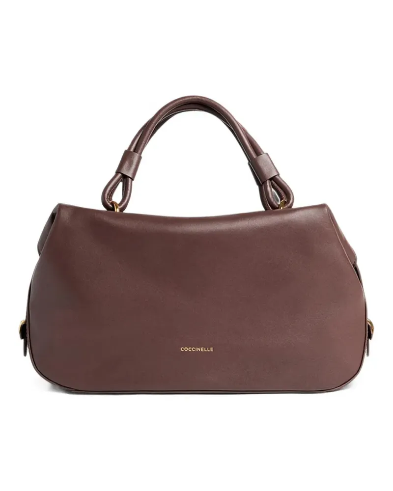 Coccinelle Kleine Lizzie Tote Bag aus Leder - Braun Braun