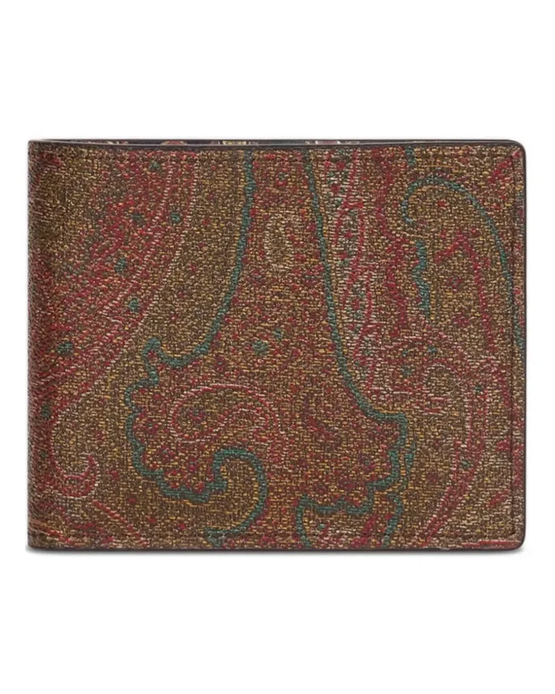 Etro Portemonnaie mit Paisley-Jacquard - Braun Braun