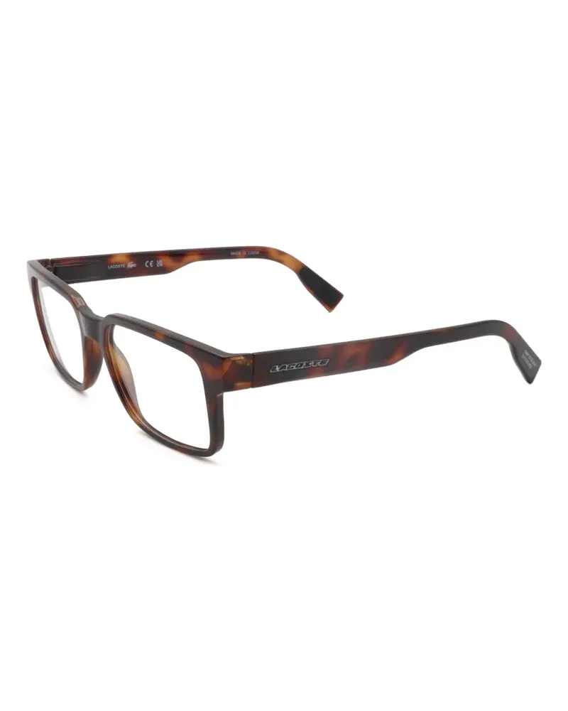 Lacoste Eckige Brille in Schildpattoptik - Braun Braun