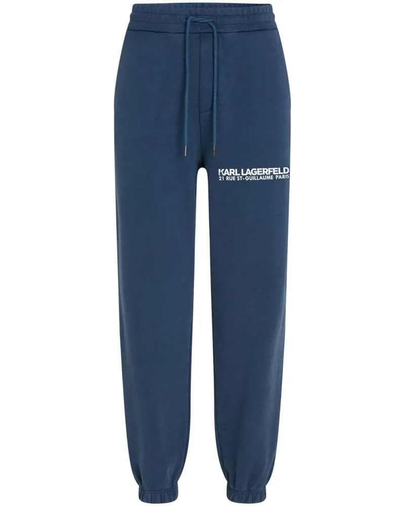 Karl Lagerfeld Ausgeblichene RSG Jogginghose - Blau Blau
