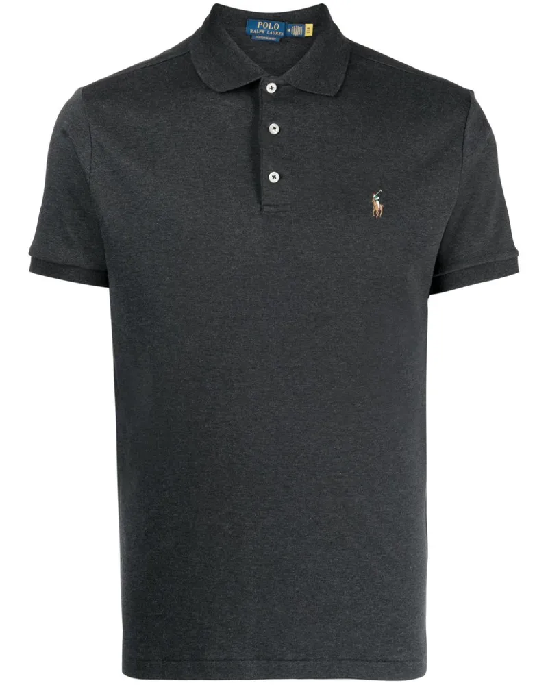 Ralph Lauren Poloshirt mit Polo Pony-Stickerei - Grau Grau