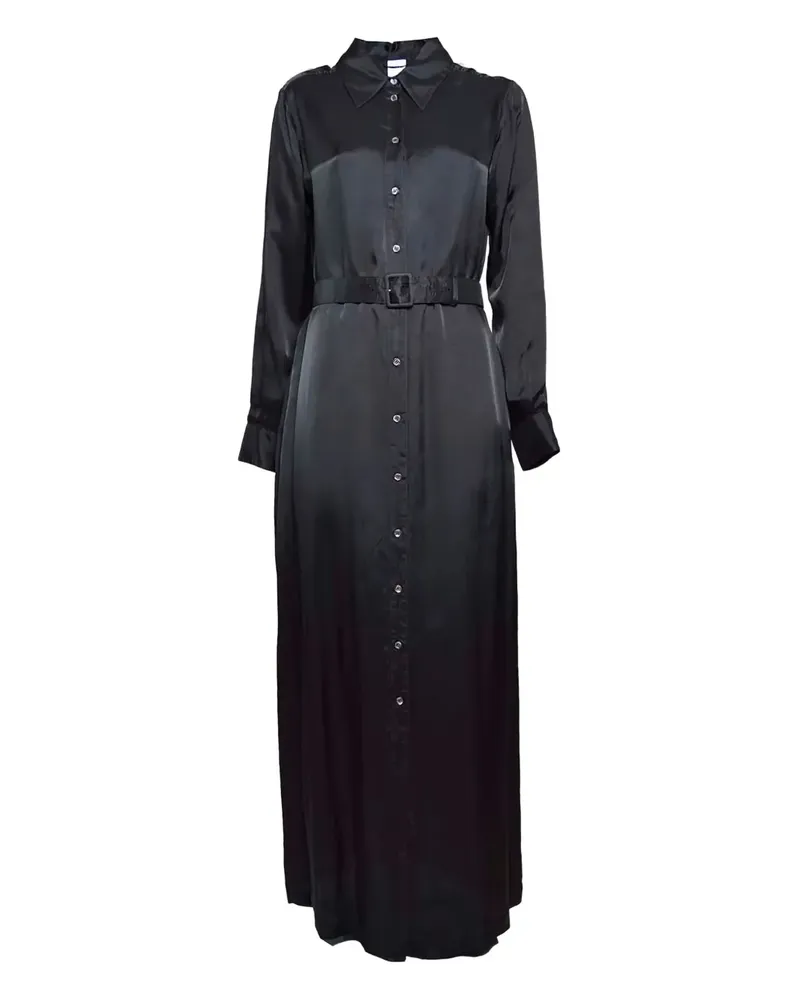 ASPESI Hemdkleid mit Gürtel - Schwarz Schwarz