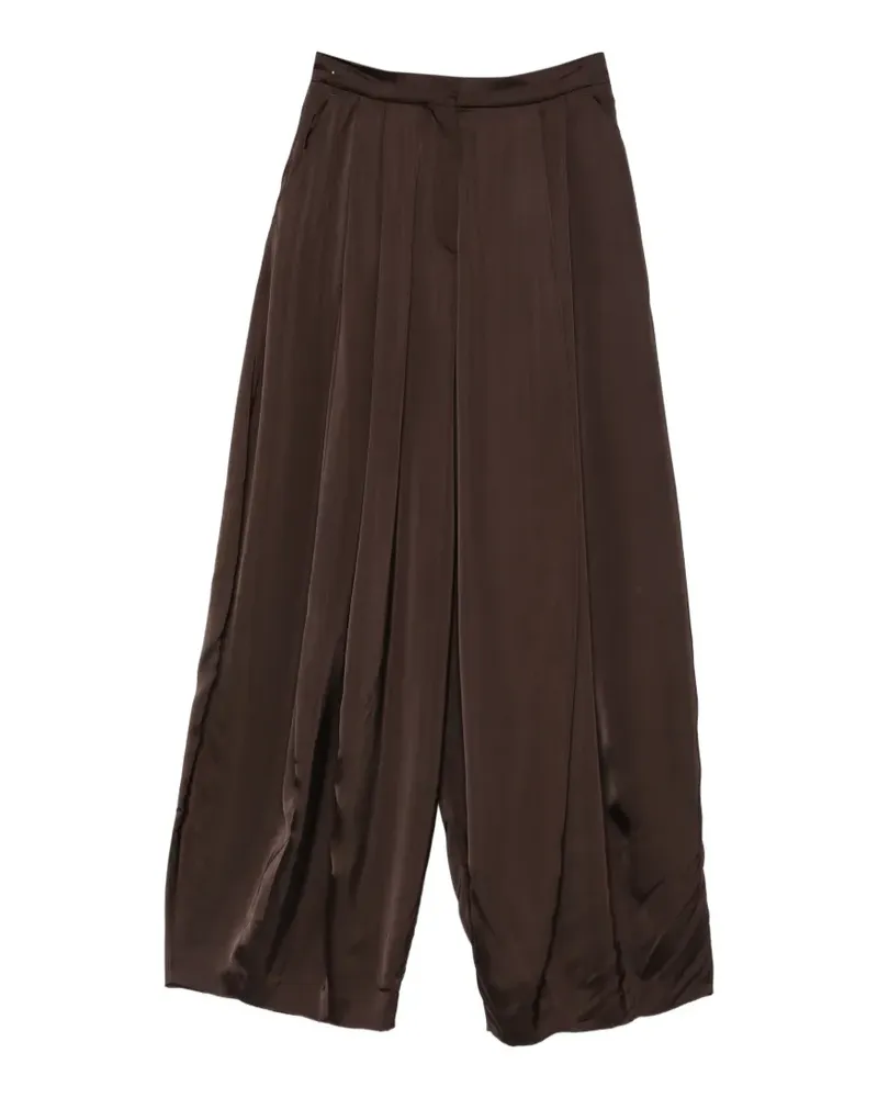 Viktor & Rolf Palazzohose mit verdecktem Verschluss - Braun Braun