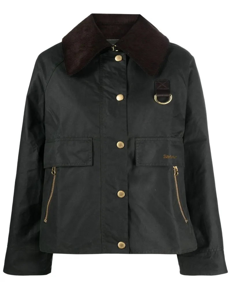 Barbour Oversized-Jacke mit Logo - Grün Grün