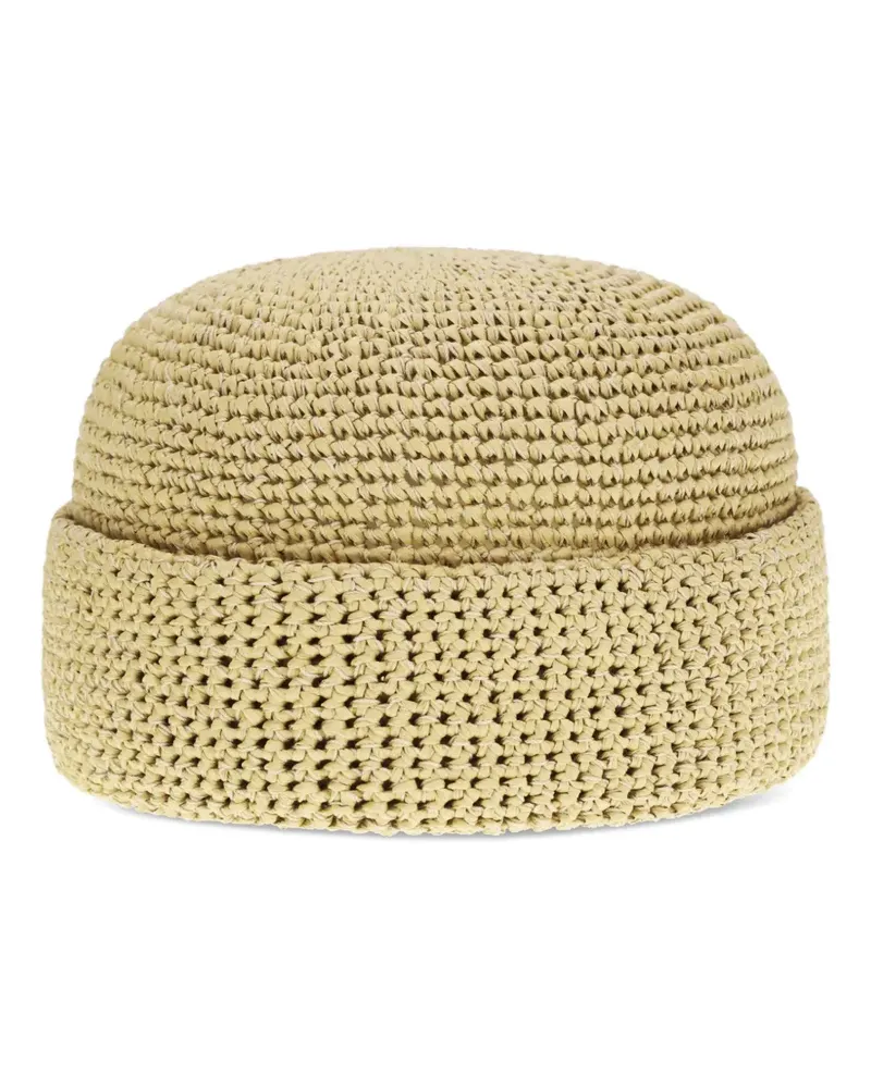 Loro Piana Doroteo crochet-knit beanie hat - Nude Nude