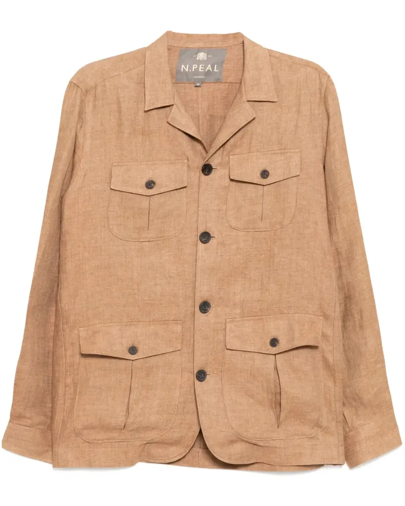 N.Peal Safari Jacke - Braun Braun